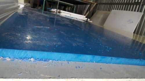 Tấm nhựa (thớt nhựa công nghiệp) PP màu xanh cao cấp Phú Hòa An