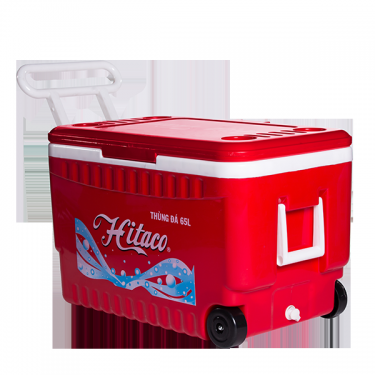 Thùng giữ lạnh (thùng đá giữ nhiệt) 65 lít màu đỏ cao cấp Phú Hòa An