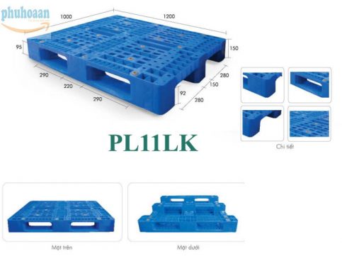 Phú Hòa An chuyên phân phối pallet nhựa PL11LK giá ưu đãi