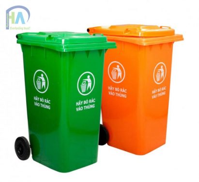 Nhanh tay mua ngay thùng rác nhựa TR 240 lít nắp kín Phú Hòa An