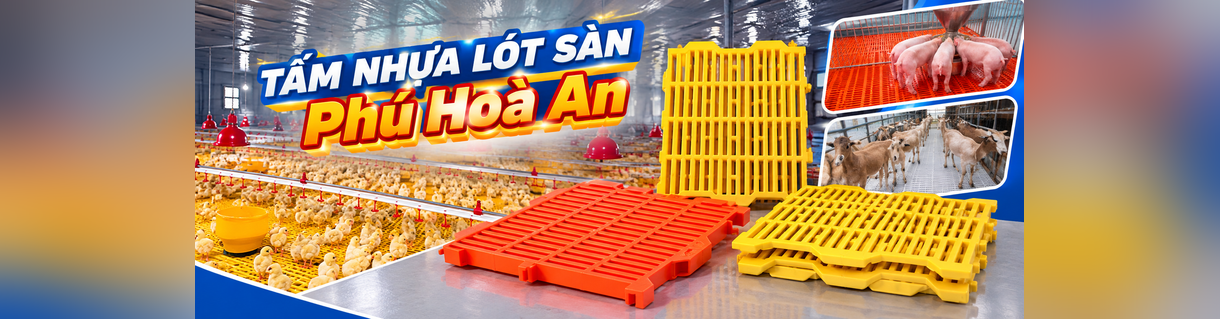 Tấm nhựa lót sàn chăn nuôi Phú Hoà An
