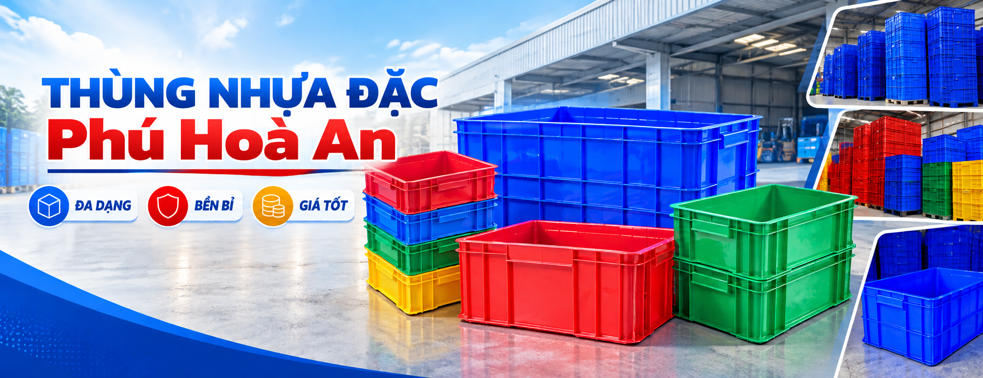 Thùng nhựa đặc Phú Hoà An