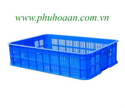 Sóng nhựa (rổ nhựa) HS008 xanh dương nhìn bao quát cao cấp Phú Hoà An