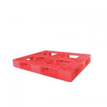 Pallet nhựa PL 12LK đỏ mặt trái cao cấp Phú Hòa An