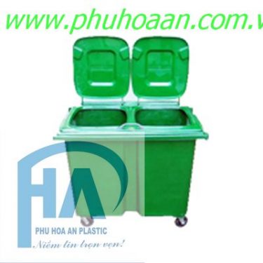 Thùng rác nhựa FTR-010 660L cao cấp Phú Hòa An