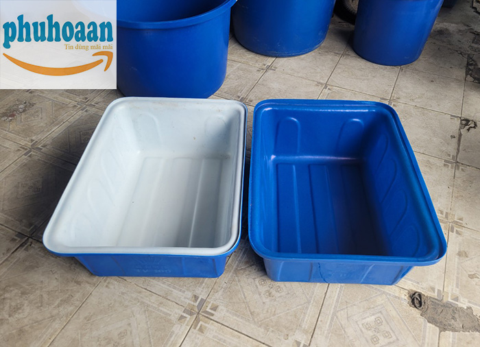 Thùng nhựa chữ nhật 30 lít (thùng nhựa nuôi cá) giá rẻ