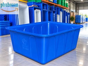 Thùng nhựa chữ nhật 300 lít giá rẻ