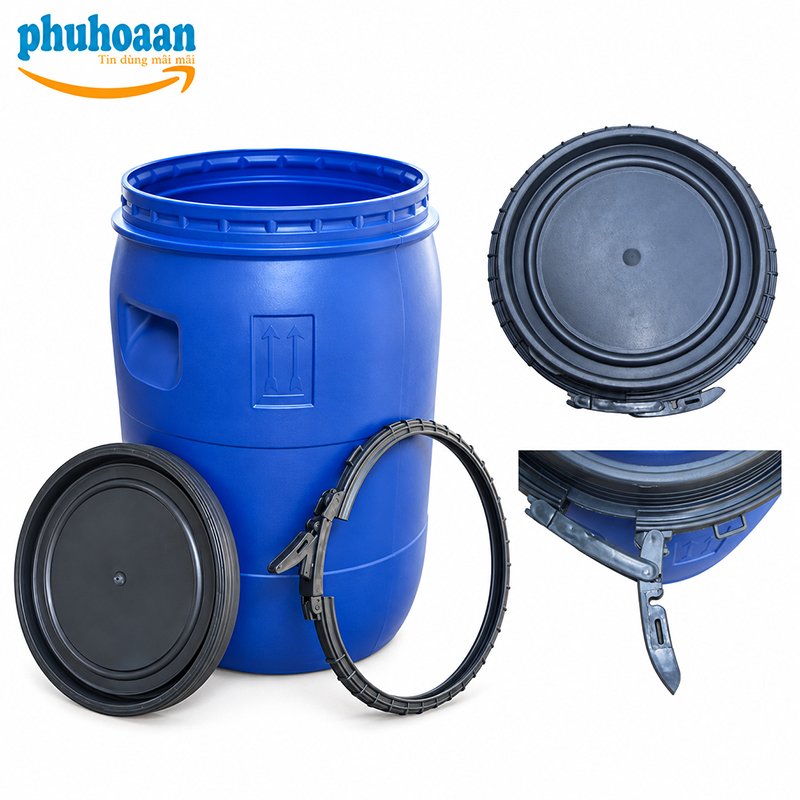 Thùng phuy nhựa 50 lít giá rẻ