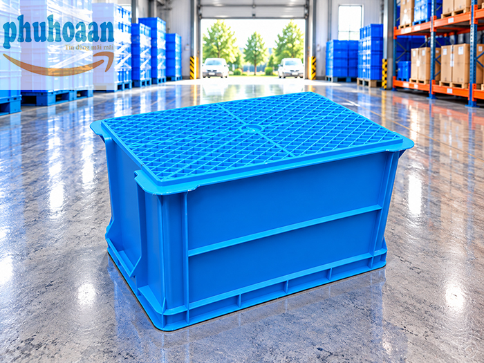Thùng nhựa đặc B6 giá rẻ