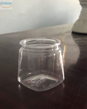 Hũ nhựa làm sữa chua đáy vuông giá rẻ
