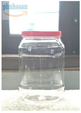 Hũ nhựa đựng thạch tròn 1kg chất lượng
