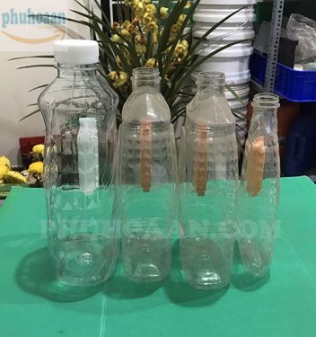 Chai nhựa đựng dầu ăn dẹt 1,05 lít - 1,2 lít - 1,4 lít - 1,6 lít - 1,8 lít