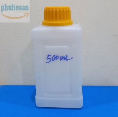 Chai nhựa 500ml vuông Phú Hòa An