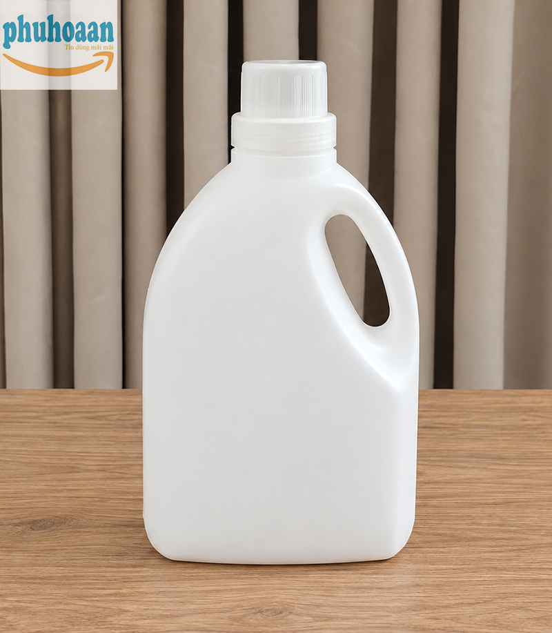 Can nhựa HDPE 2 lít đựng nước giặt xả giá rẻ