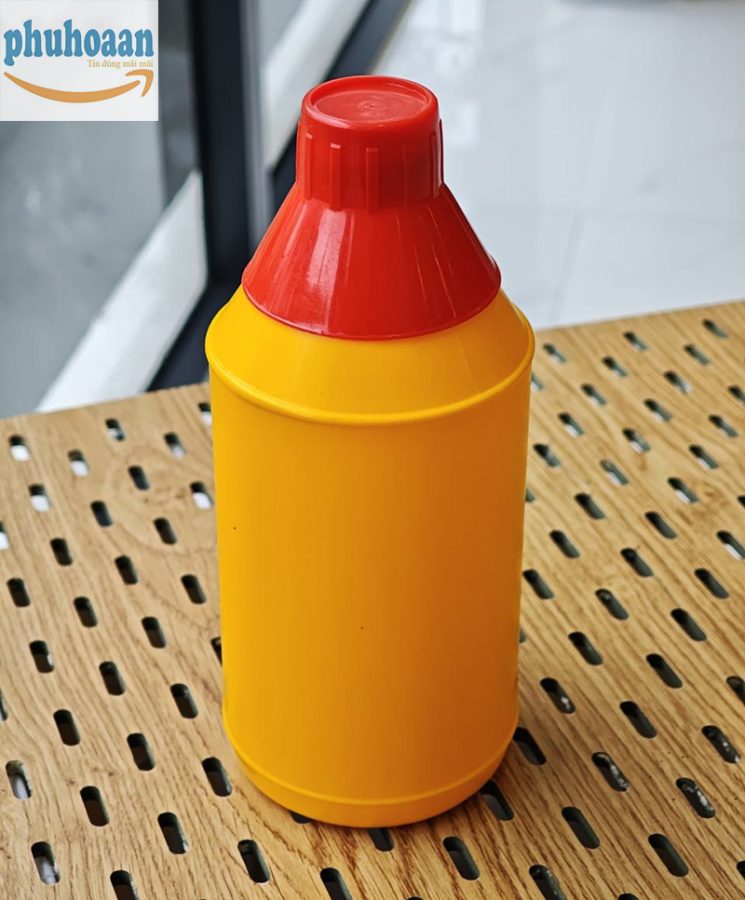 Chai nhựa 1 lít tròn đựng thuốc bảo vệ thực vật
