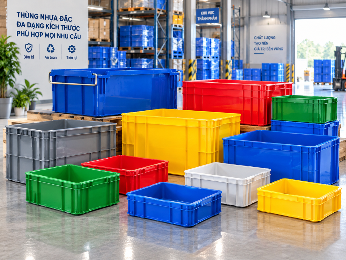 Mua thùng nhựa đặc ở đâu uy tín tại miền bắc