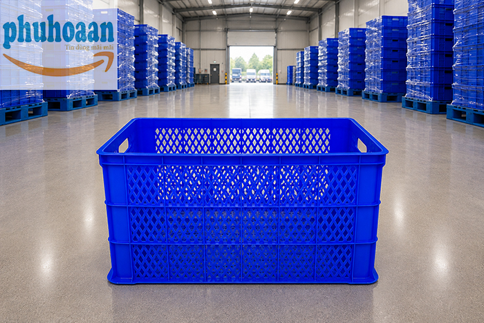 Sọt nhựa 5 bánh xe giá rẻ tận xưởng