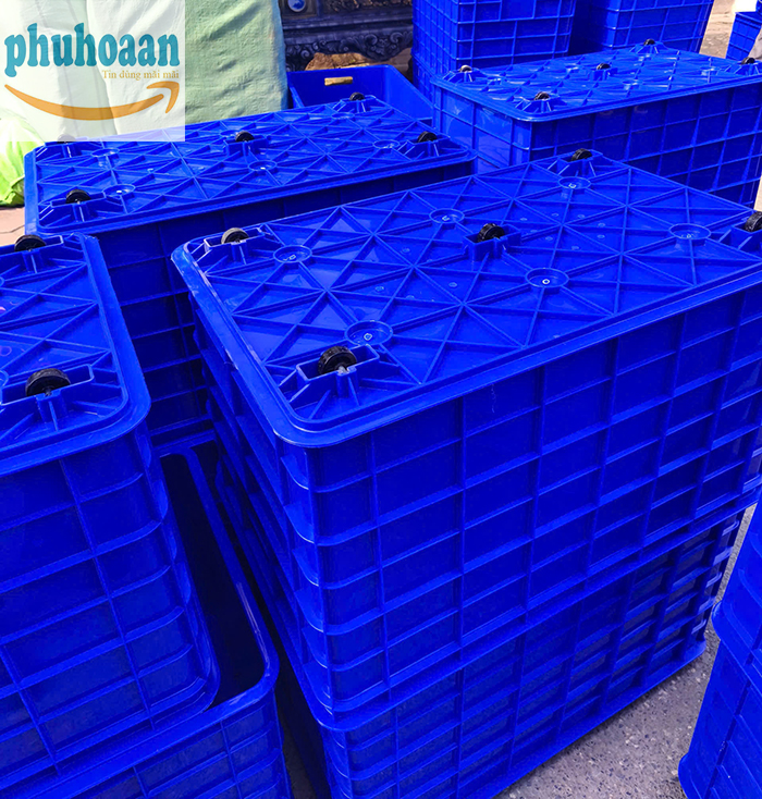 Thùng nhựa đặc 5 bánh xe giá rẻ