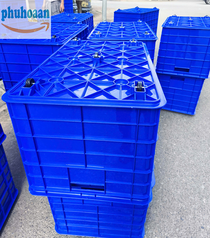 Thùng nhựa đặc 5 bánh xe giá rẻ