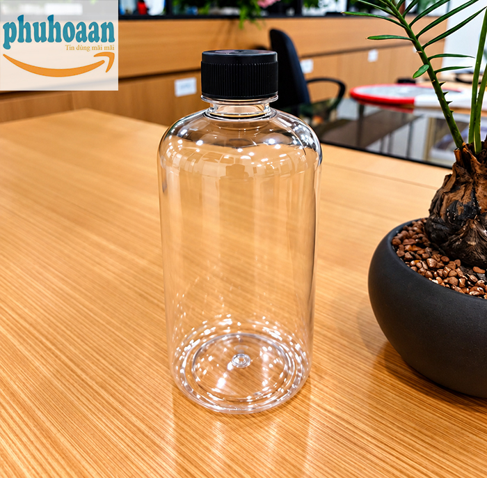 Chai nhựa 500ml tròn giá rẻ
