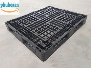 Pallet nhựa PL08LK màu đen giá rẻ
