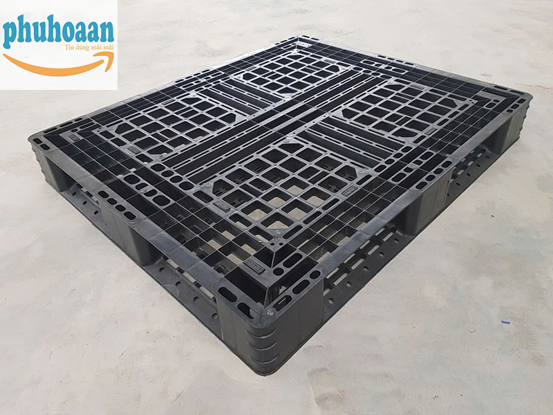 Pallet nhựa PL08LK màu đen giá rẻ