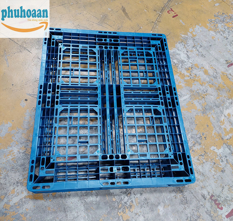 Pallet nhựa PL08LK màu xanh loại 2 giá rẻ