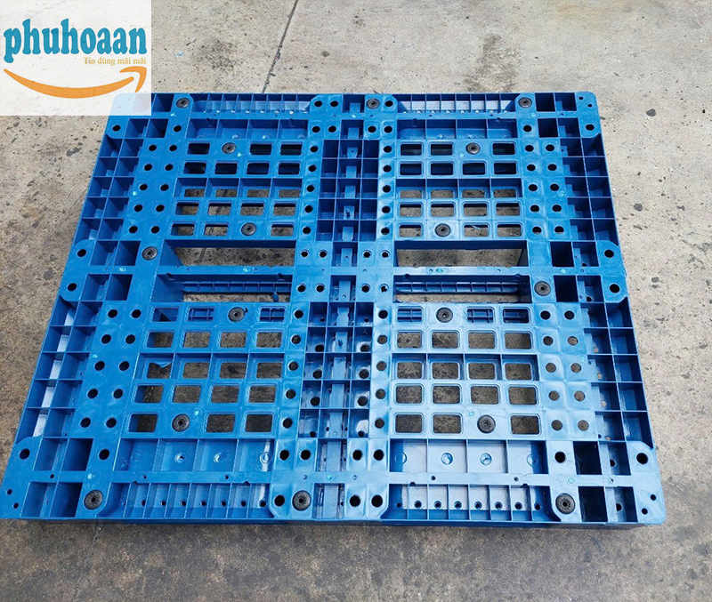 Pallet nhựa PL11LK màu xanh loại 2 giá rẻ