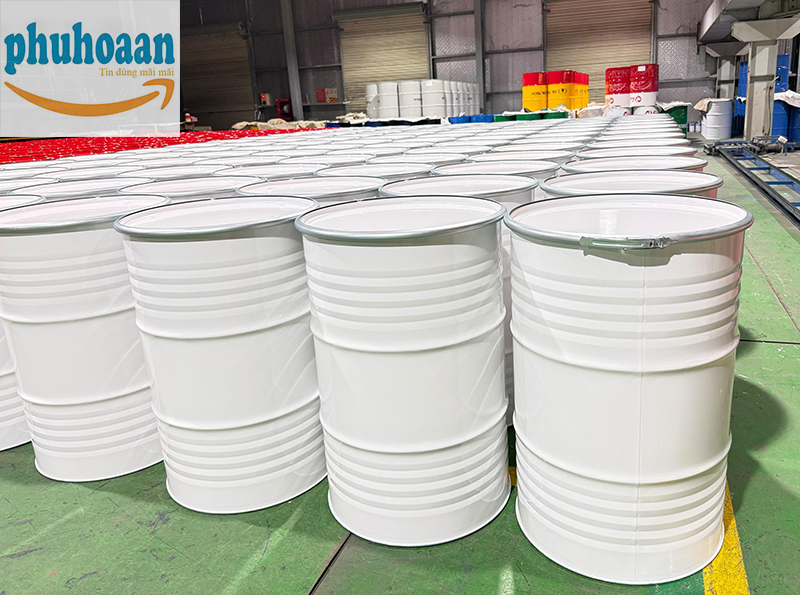 Thùng phuy sắt nắp mở đai sắt giá rẻ