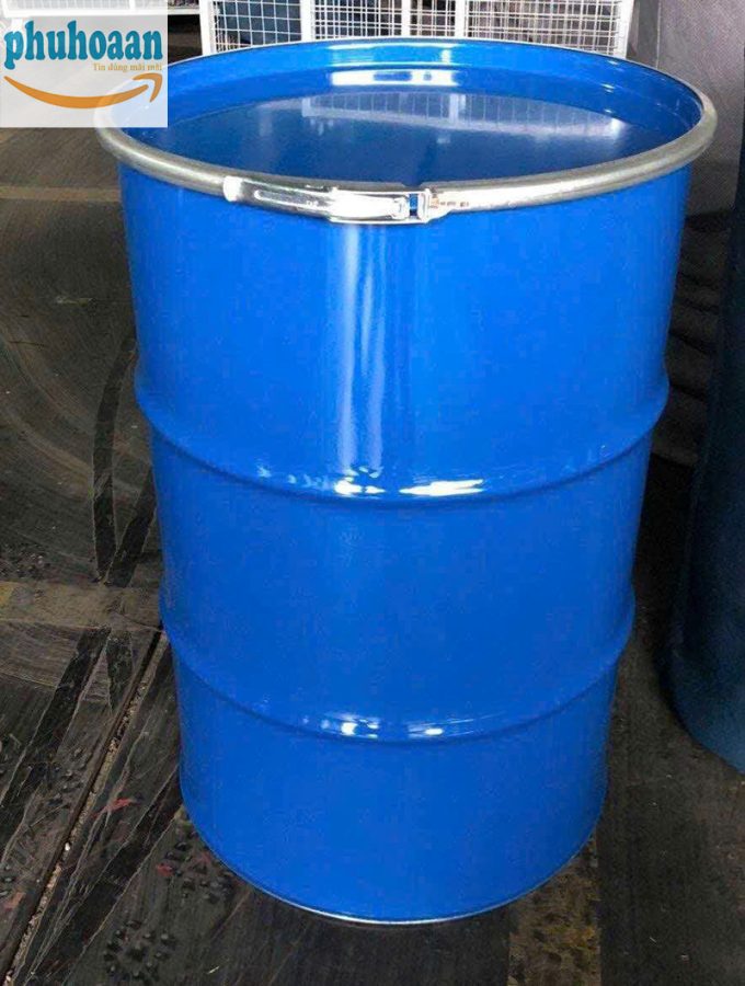 Thùng phuy sắt nắp mở đai sắt giá rẻ