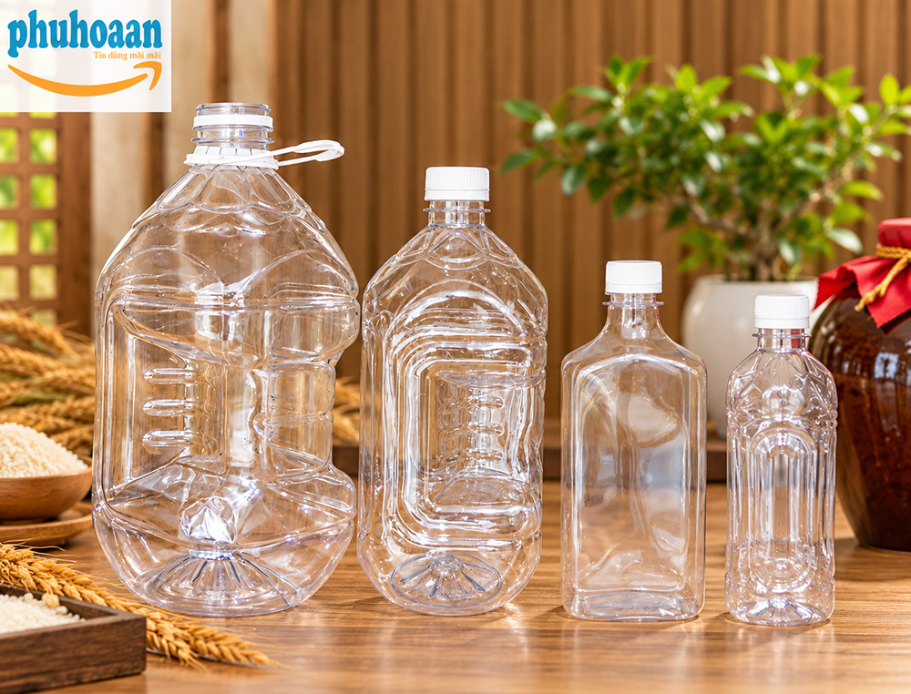 Tổng Hợp Các Mẫu Chai Nhựa Đựng Rượu Đẹp Theo Nhu Cầu