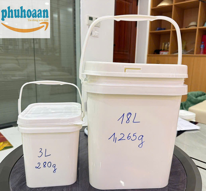 Xô nhựa vuông 18L