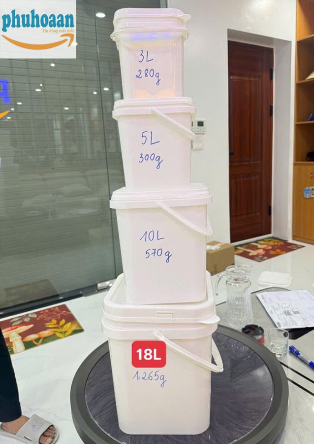 Xô nhựa vuông giá rẻ