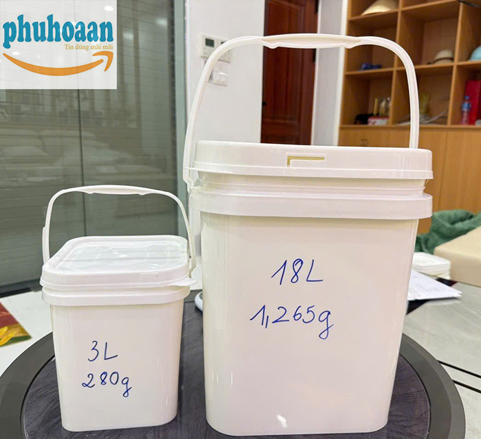 Xô Nhựa Vuông 3L