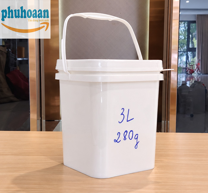 Xô Nhựa Vuông 3L